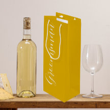 Padrino de Boda con Letra Estilizada Amarillo Dora
