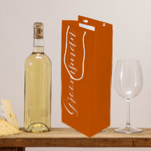 Padrino de Boda con Letra Estilizada Naranja Quema