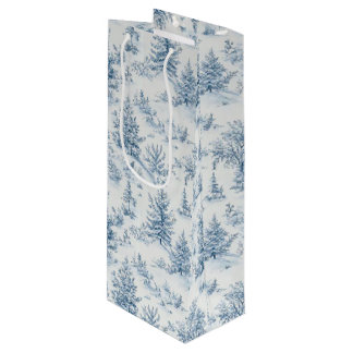 Bolsa Para Vino paisaje invernal mágico