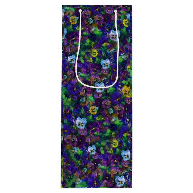 Bolsa Para Vino Pansies [purple] by Jason Street (Anverso)