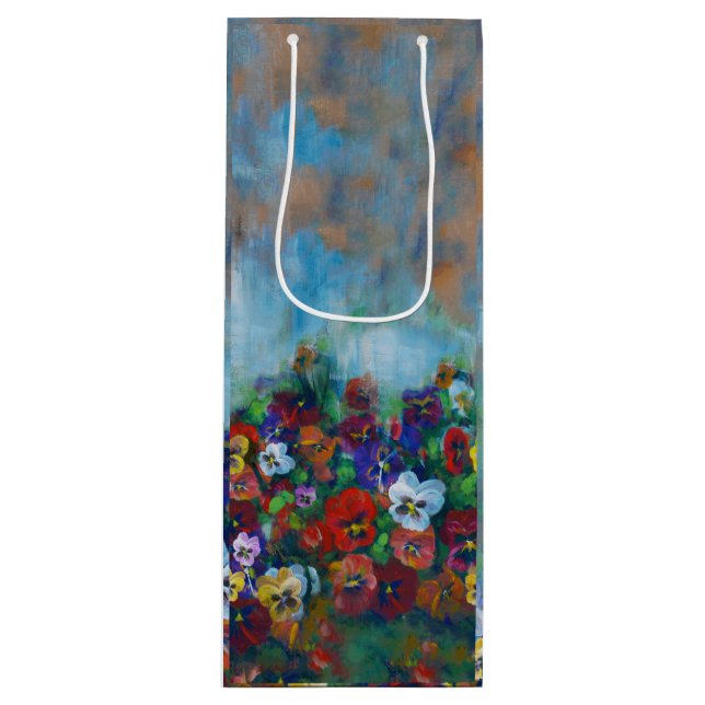 Bolsa Para Vino Pansy Gift Bag (Anverso)