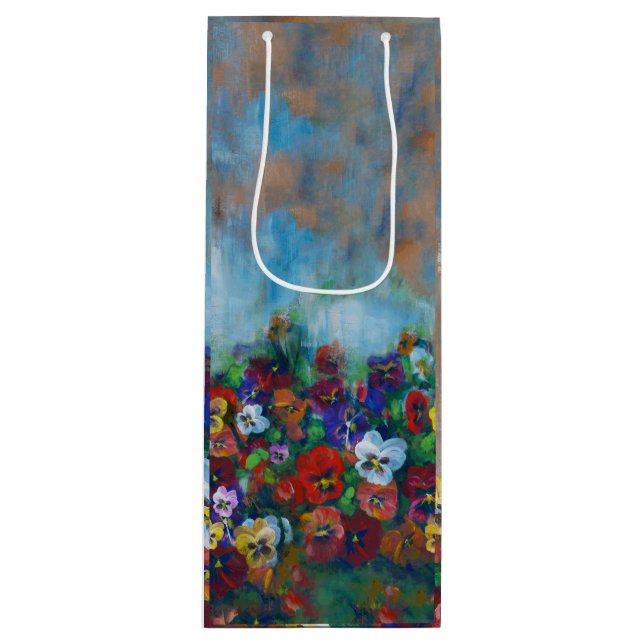 Bolsa Para Vino Pansy Gift Bag (Anverso)