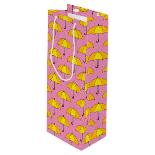 Bolsa Para Vino Paraguas Amarillo