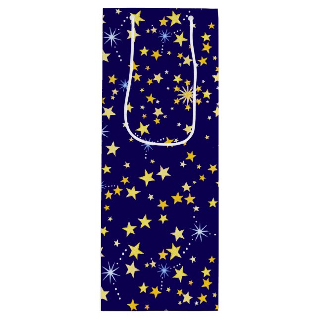Bolsa Para Vino Patrón cósmico lindo Noche estelar Galaxia Marina  (Anverso)