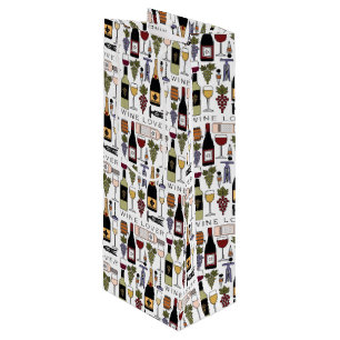 Bolsa Para Vino Patrón de botellas, gafas y accesorios para amante