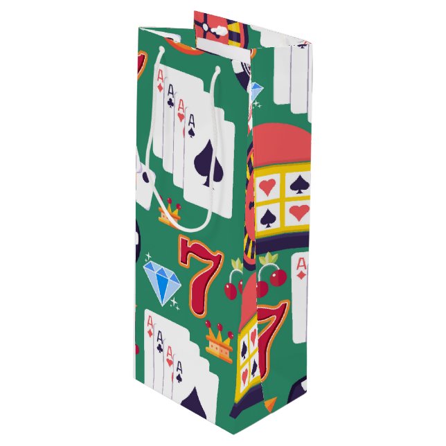 Bolsa Para Vino Patrón de Casino (Angulo Anverso)