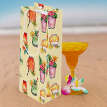 Patrón de cócteles de color agua de colores vivos