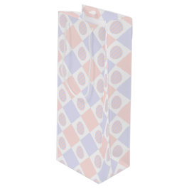 Bolsa Para Vino Patrón de diamantes de Pascua con huevos decorados