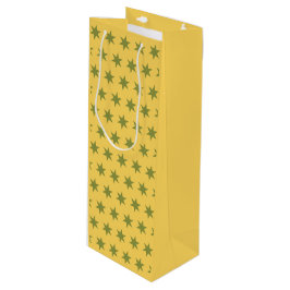 Bolsa Para Vino Patrón de estrellas Colores de tendencia Oro Amari