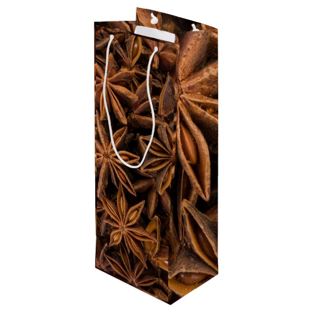 Bolsa Para Vino Patrón de estrellas de anís (Angulo reverso)