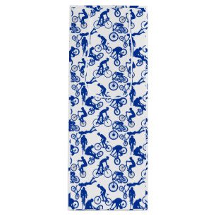 Bolsa Para Vino Patrón de Freestyles de Ciclismo.w x4 BG blanco