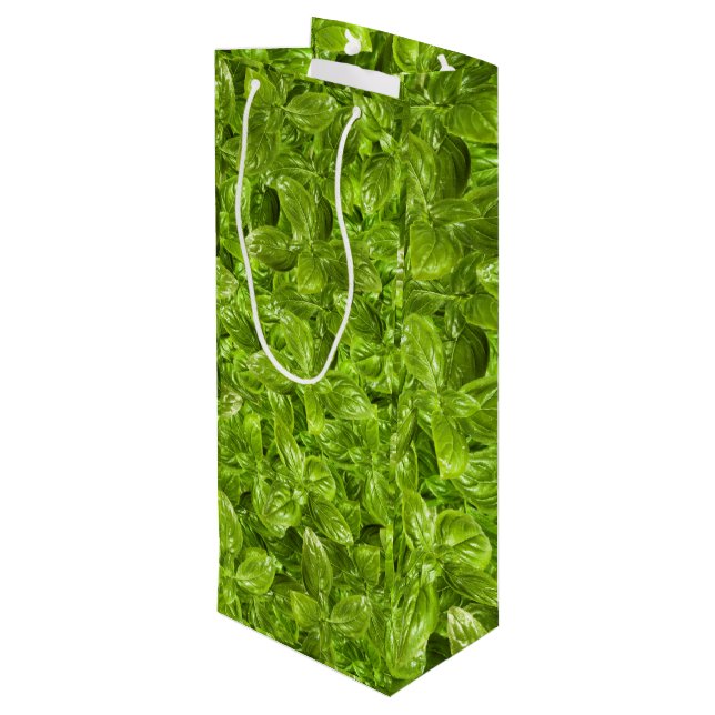 Bolsa Para Vino Patrón de hojas de cuenca (Angulo reverso)