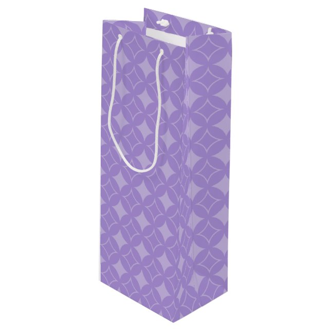 Bolsa Para Vino Patrón de Lilac (Angulo Anverso)
