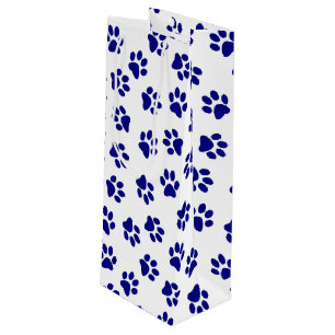 Bolsa Para Vino Patrón De Patas, Patas De Perro, Patas Azules De L