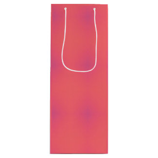 Bolsa Para Vino Patrón de rosa suave y púrpura