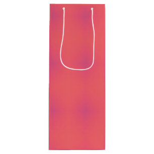 Bolsa Para Vino Patrón de rosa y púrpura suave