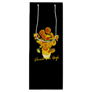 Bolsa Para Vino Patrón de tejido de girasoles por Vincent van Gogh