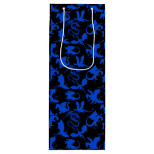 Bolsa Para Vino Patrón Dragon 02 azul.bwx4 Negro BG