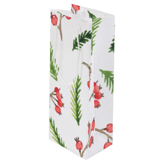 Bolsa Para Vino Patrón Mistletoe de Navidades de mano brillante di