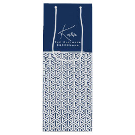 Bolsa Para Vino Patrón samurai Groomsman personalizado|