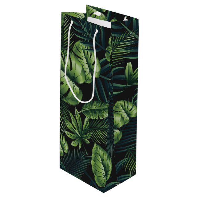 Bolsa Para Vino Patrón tropical negro (Angulo Anverso)