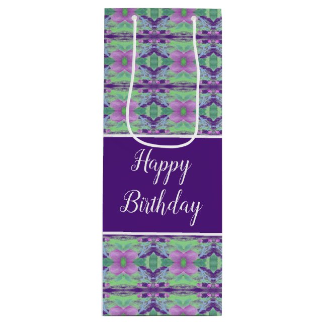 Bolsa Para Vino Patronato morado oscuro (Anverso)