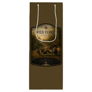 Bolsa Para Vino Pavos salvajes en el bosque otoñal