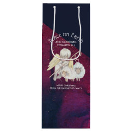 Bolsa Para Vino Paz en la Tierra y buena voluntad hacia todos los 