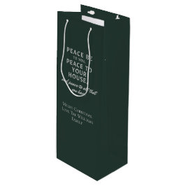 Bolsa Para Vino Paz Sea Para Ti, Paz a Tu Casa | Navidad 