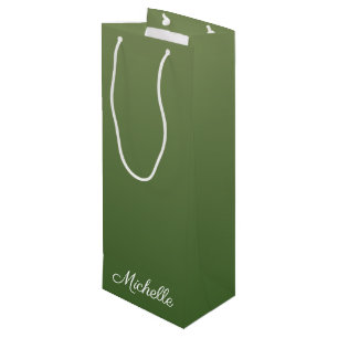 Bolsa Para Vino Pena verde personalizada