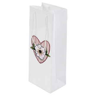 Bolsa Para Vino Peony Heart