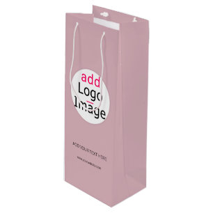 Bolsa Para Vino Personalizable profesional Business Dusty Rosa Hue
