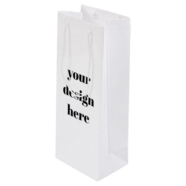 Bolsa Para Vino Personalización o Personalizar (Angulo Anverso)