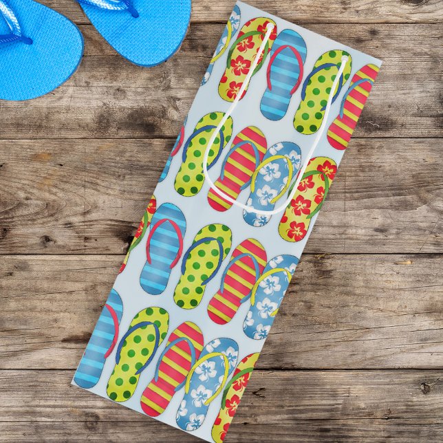 Bolsa Para Vino Personalizado de patrón de volteo de verano (Subido por el creador)
