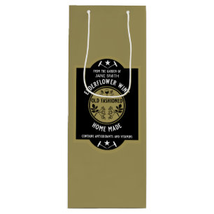 Bolsa Para Vino Personalizado Elderflower casero