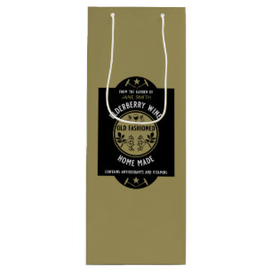 Bolsa Para Vino Personalizado Homemade Elderberry