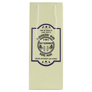 Bolsa Para Vino Personalizado Homemade Elderberry