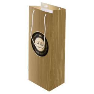 Bolsa Para Vino PERSONALIZADO IMPRIMIR DIY MEDAL Gold #1 Campeón E