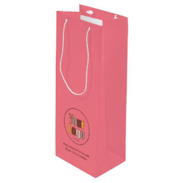 Bolsa Para Vino Personalizado sencillo de logotipo comercial de la