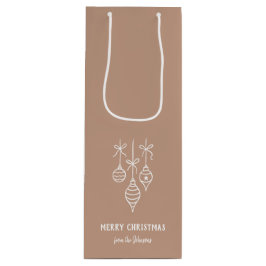 Bolsa Para Vino Personalized Family Name Merry Christmas Bauble