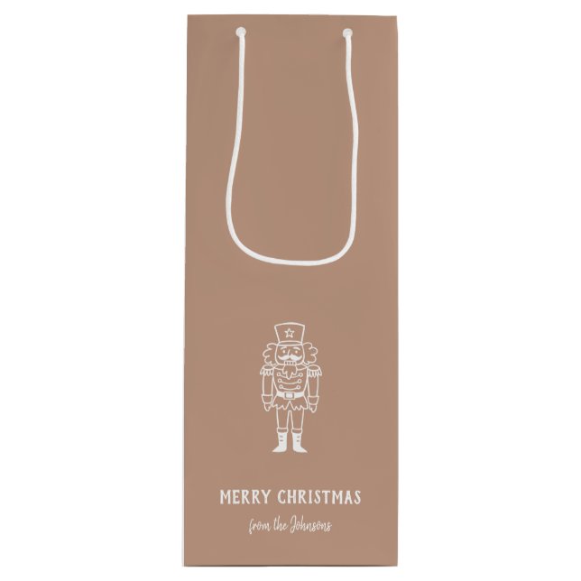 Bolsa Para Vino Personalized Family Name Merry Christmas Prince (Anverso)