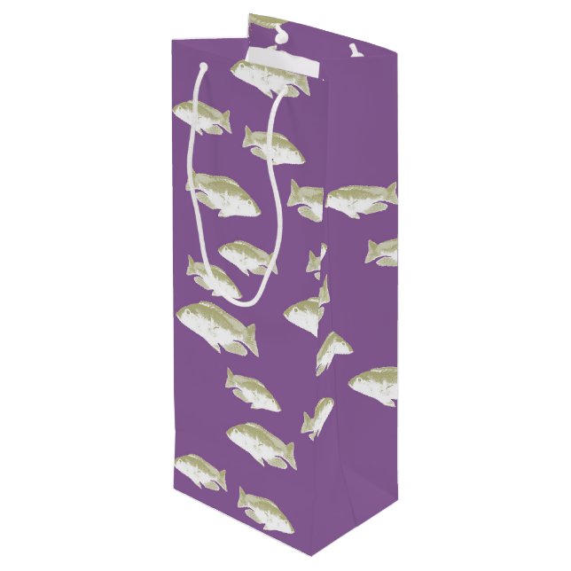 Bolsa Para Vino Pescado morado (Angulo reverso)