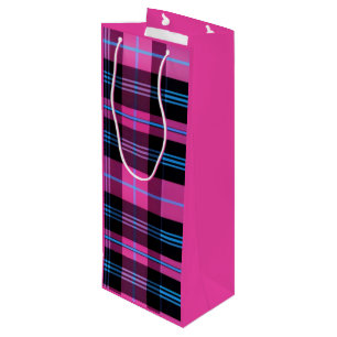 Bolsa Para Vino Pescado Rosa Y Azul Moderno