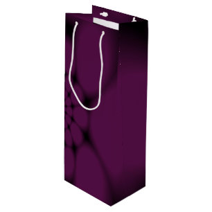 Bolsa Para Vino Pétalo de mariposa negra púrpura