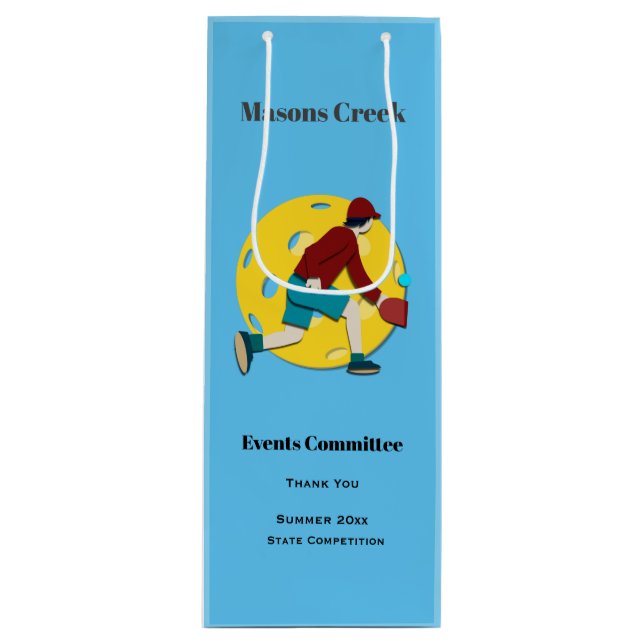 Bolsa Para Vino Pickle Ball (Anverso)