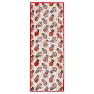 Bolsa Para Vino Piña De bonito Con Fondo Rojo