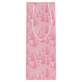 Bolsa Para Vino Pink Forest Christmas