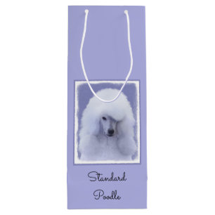Bolsa Para Vino Pintura blanca de canapé estándar - Arte de perro