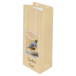 Bolsa Para Vino Pintura de codorniz de gambrel original arte de av