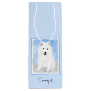 Bolsa Para Vino Pintura de pimienta de Samoyed - Arte Perro Origin